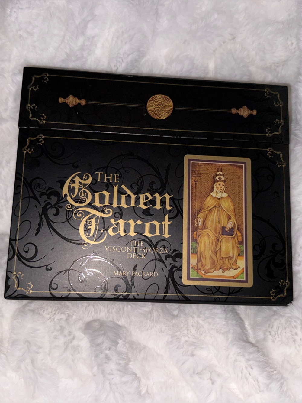 The Golden Tarot | The Visconti-Sforza Deck by Mary Packard | Like New - Picture 2 of 3